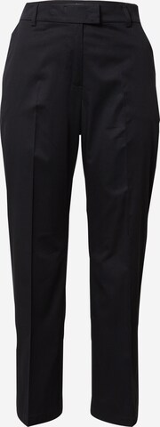 GERRY WEBER - regular Pantalón de pinzas en negro: frente