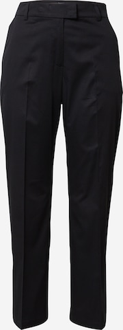 GERRY WEBER Regular Trousers with creases in Black: front