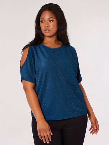 T-shirt Apricot en bleu : devant