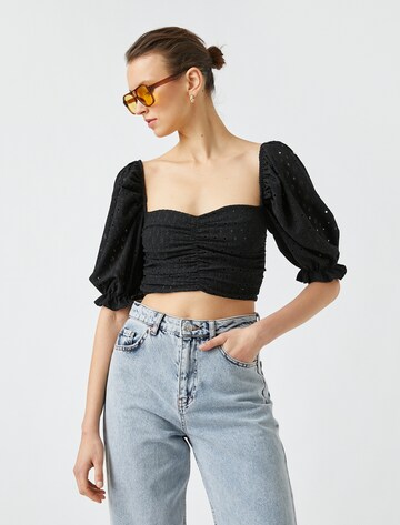 Koton Bluse in Schwarz