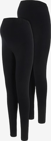 MAMALICIOUS Skinny Leggings 'Emma' in Zwart: voorkant