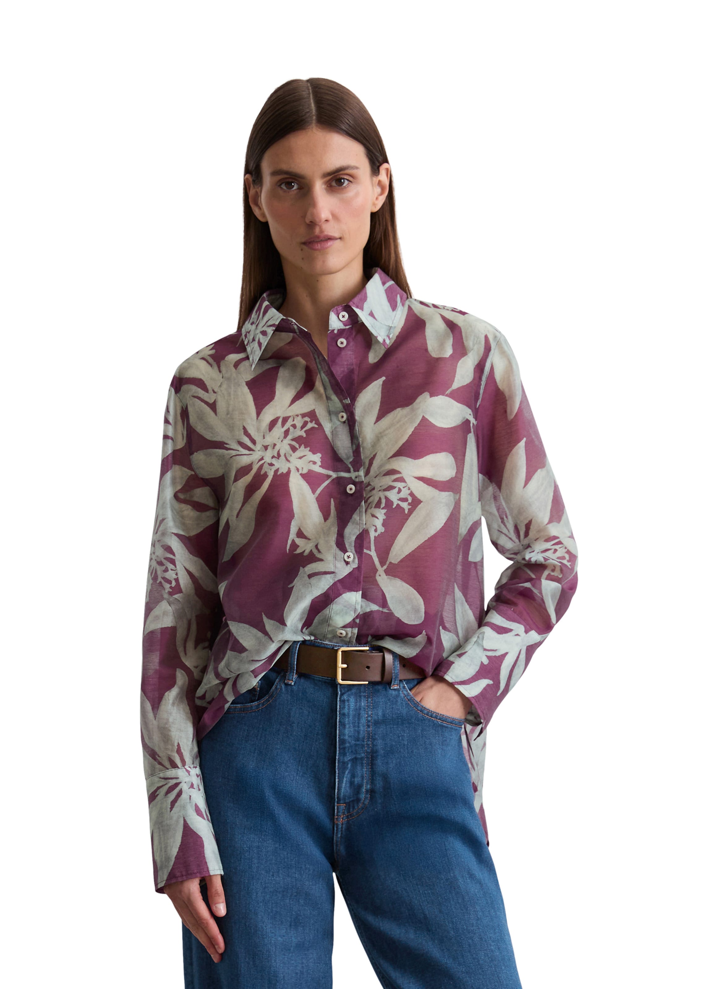 Marc O'Polo Bluse in Lila: Vorderseite