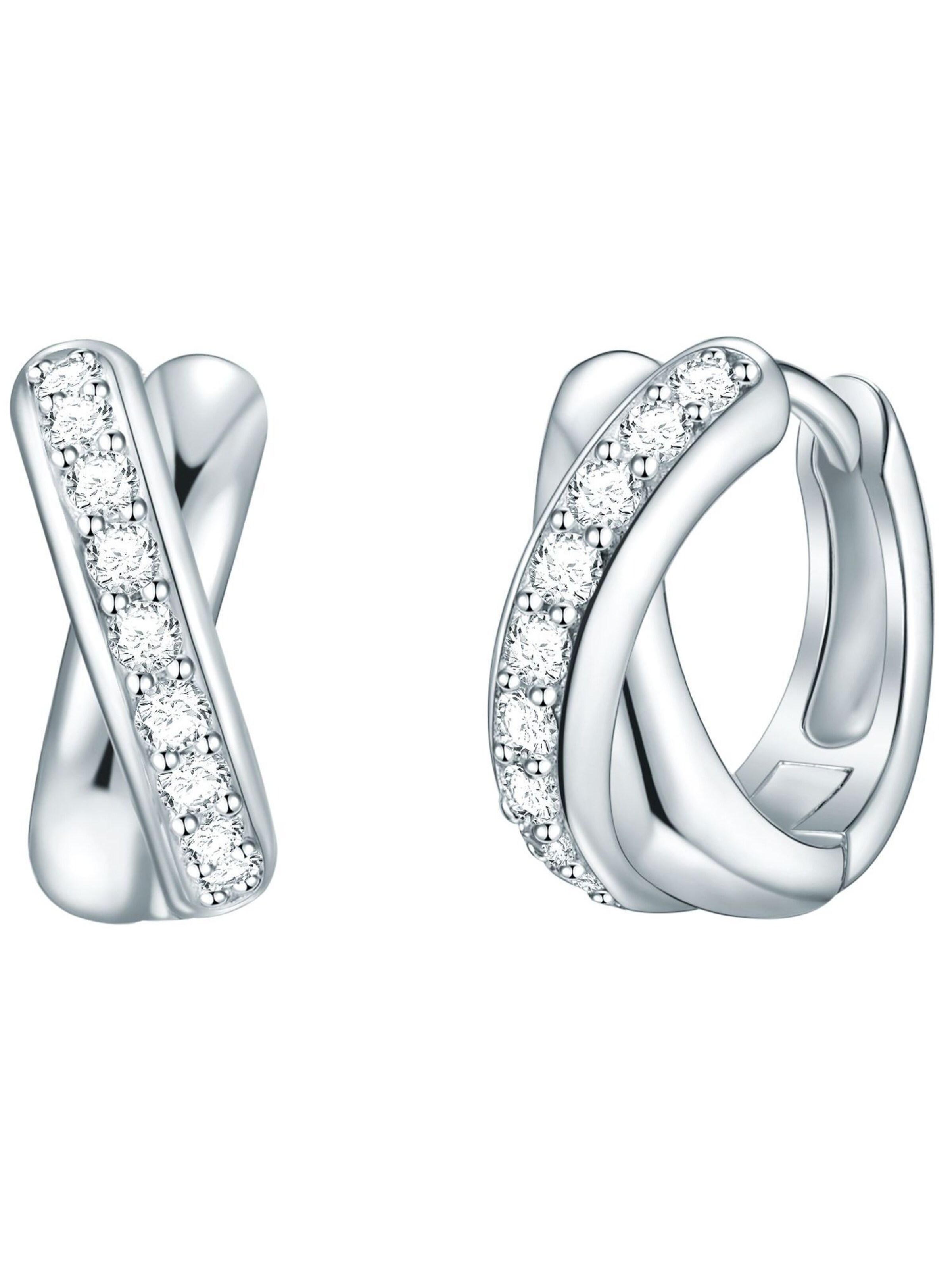 Boucles d'oreilles Rafaela Donata en argent : devant