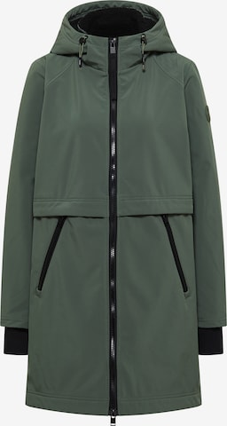 CECIL Softshell Mantel mit Kapuze in Grün: Vorderseite