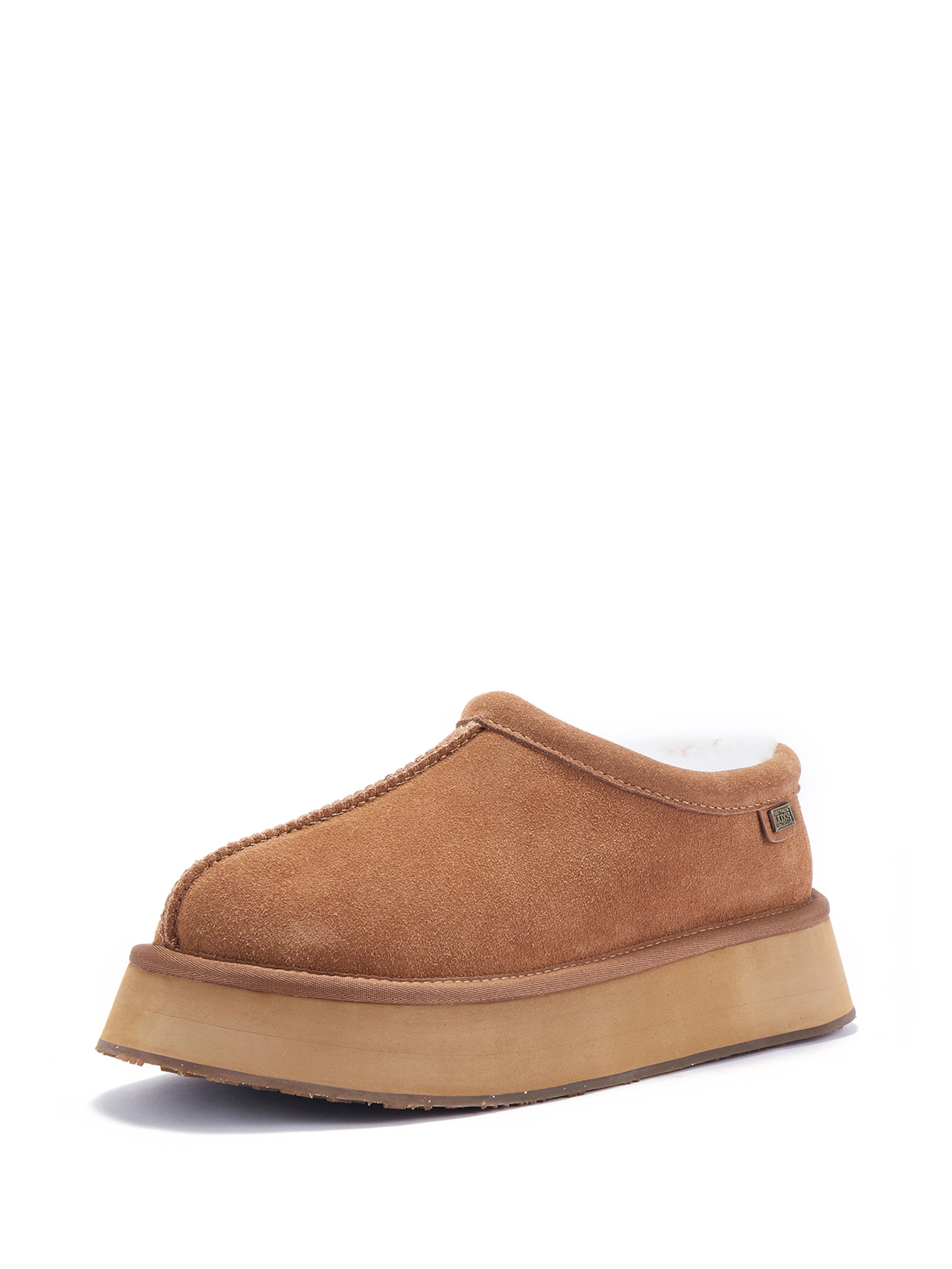 Australia Luxe Collective Hausschuhe ' OUTBACK PLATFOAM ' in Braun