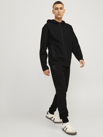 JACK & JONES Tapered Pants 'JPSTWill JJFusion' in Black