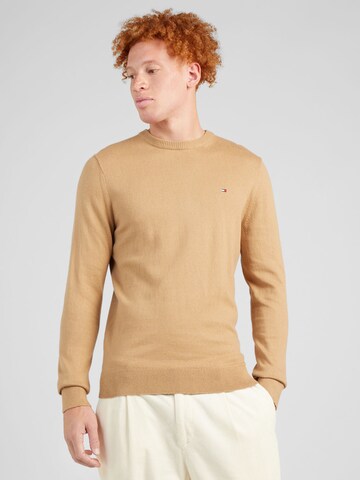 TOMMY HILFIGER Sweter w kolorze brązowy: przód