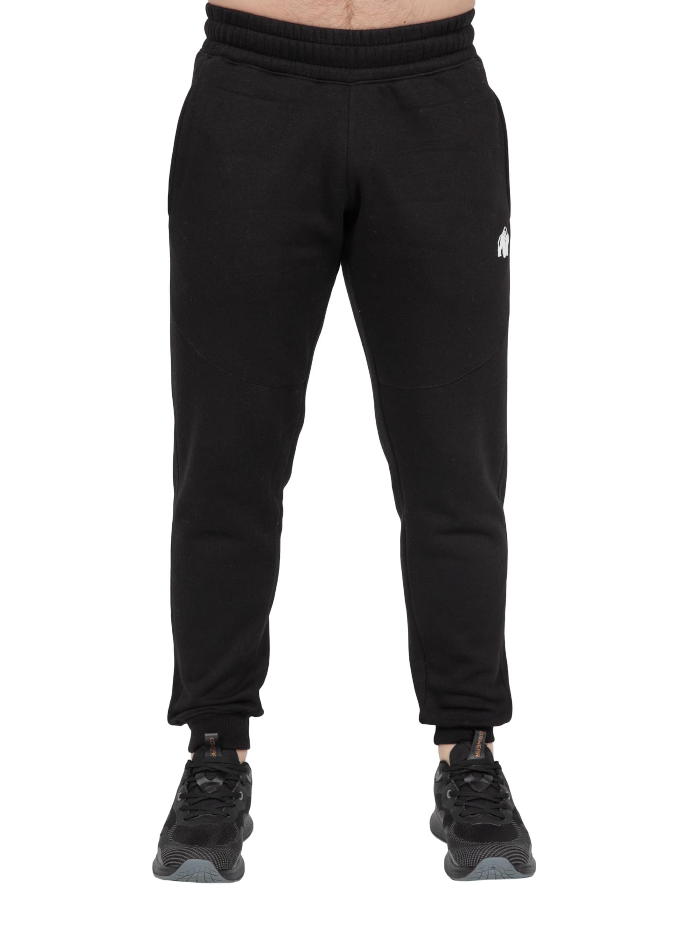 Loosefit Pantaloni sportivi 'Leon' di Gorilla Wear in nero: frontale
