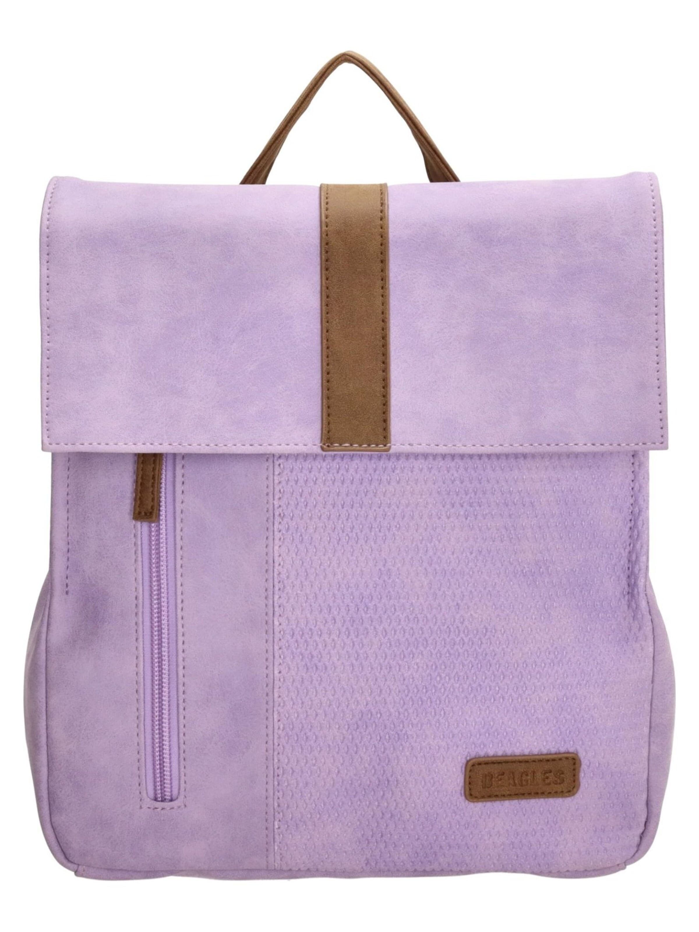Beagles Backpack in Purple: front