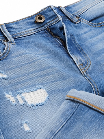 Regular Jean 'Herren Jeansshorts Boxeur des Rues Palm Bay, Slim Fit, Hellblau, Used-Look' Boxeur des Rues en bleu