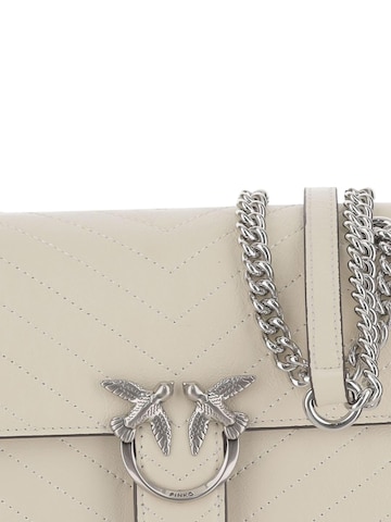 balts PINKO Pleca soma 'Love One Light Mini Vitello Wr'