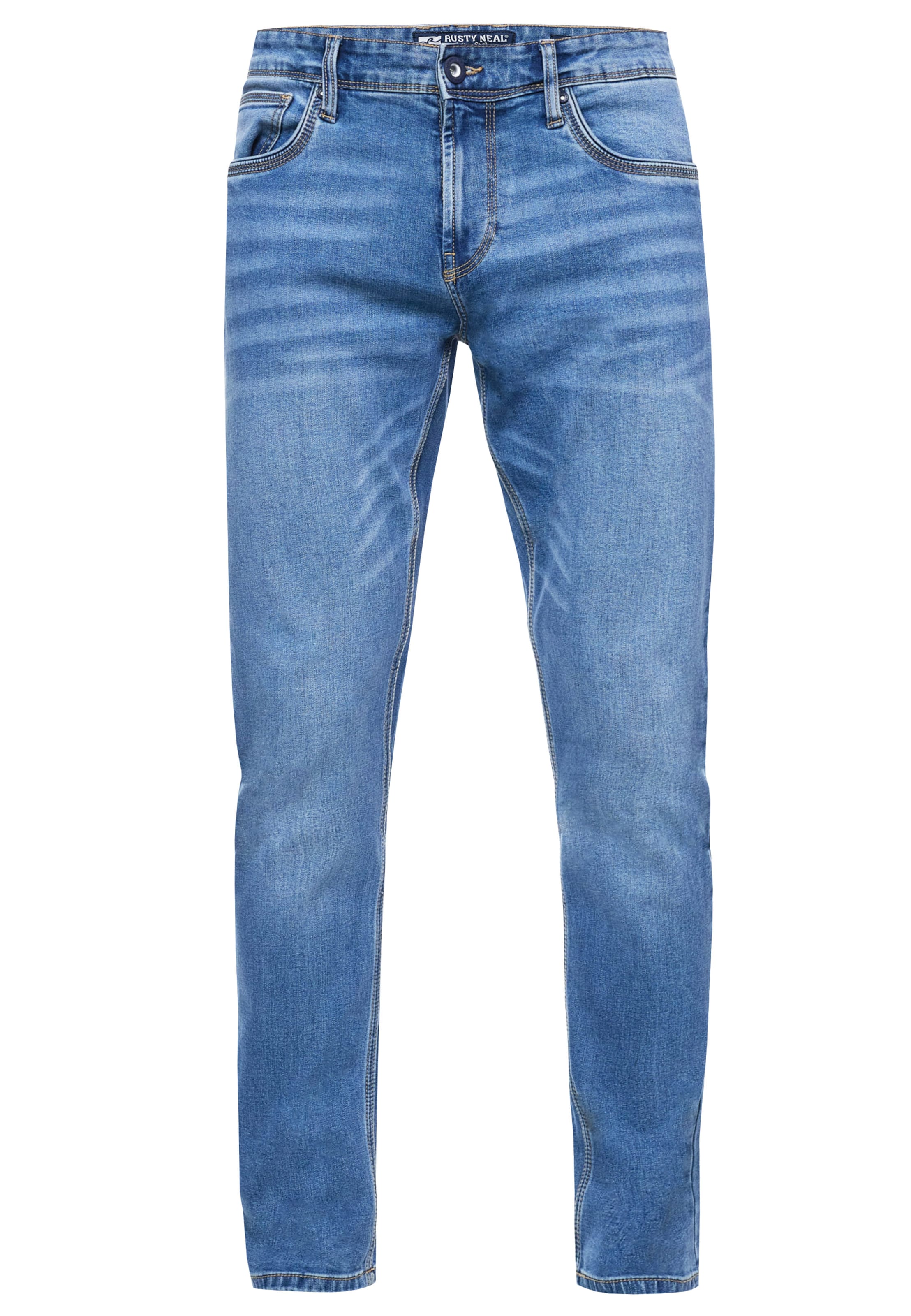 Rusty Neal Slimfit Jeans 'MELVIN' in Blauw: voorkant