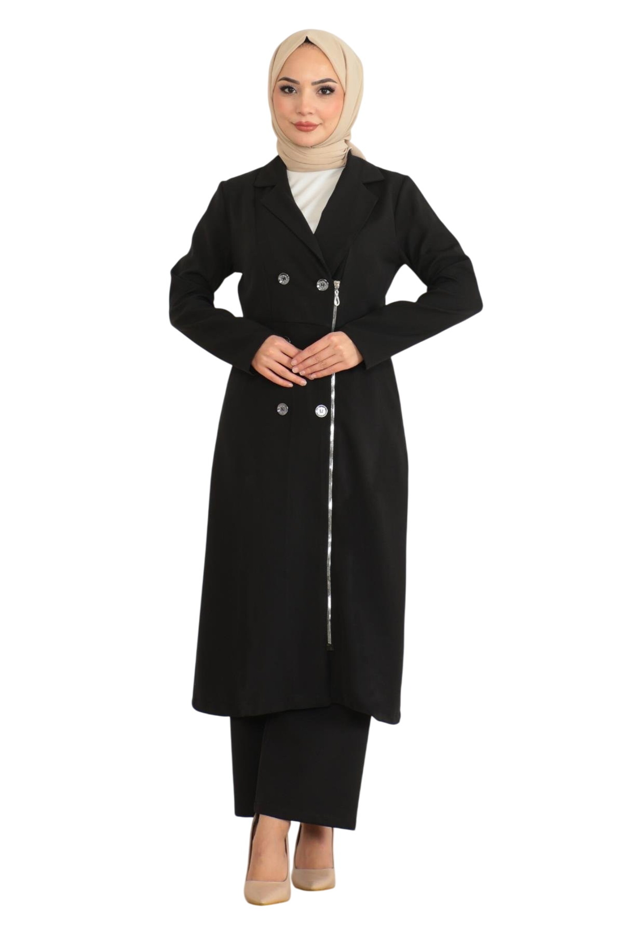 Pantalons de tailleur MODAMIHRAM en noir