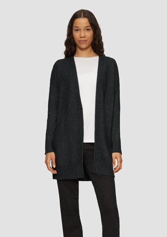 QS Strickjacke in Schwarz: Vorderseite