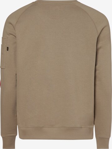 ALPHA INDUSTRIES Sweatshirt 'X-Fit' i beige