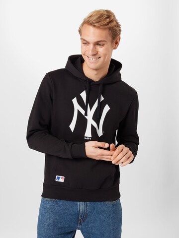 NEW ERA Sweatshirt 'NY Yankee' in Zwart: voorkant