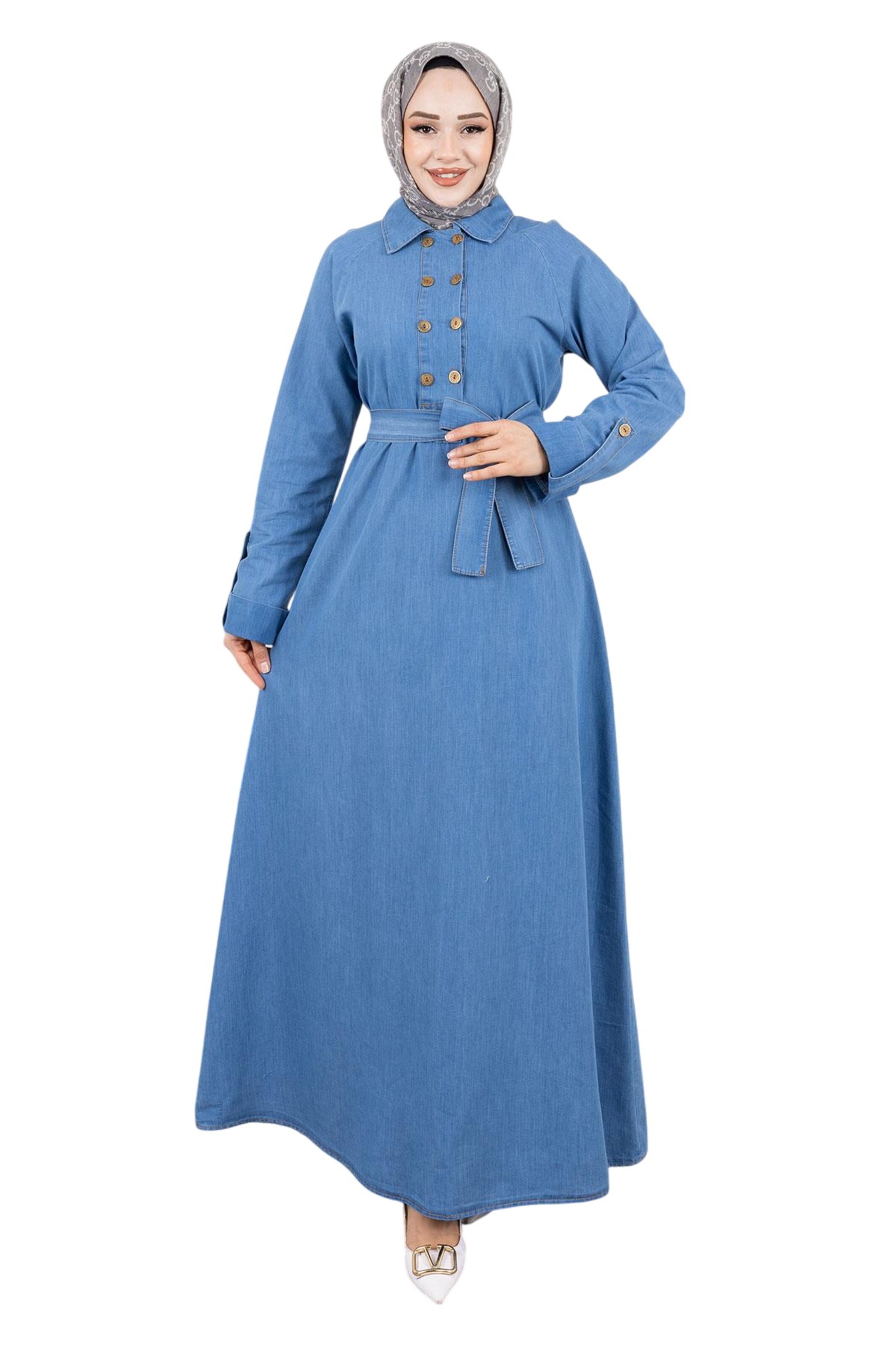 MODAMIHRAM Kleid in Blau