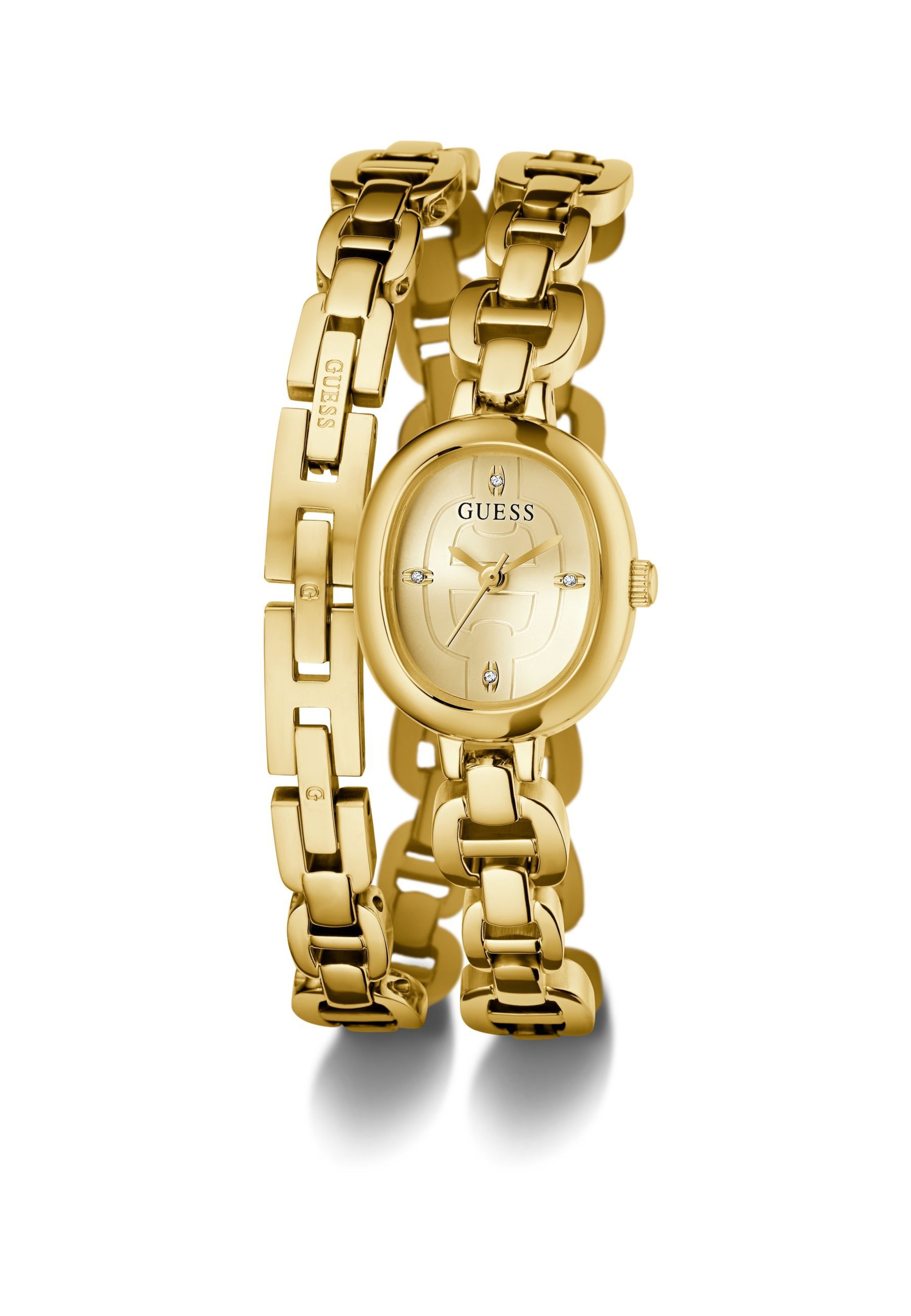 GUESS Analogt ur 'Vivian' i guld: forside