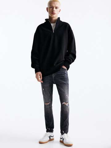 Pull&Bear Slimfit Jeans in Grijs