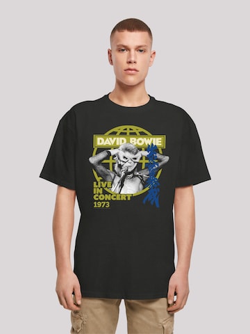 F4NT4STIC Shirt 'David Bowie' in Zwart: voorkant