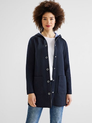 STREET ONE Between-Seasons Coat in Blue: front