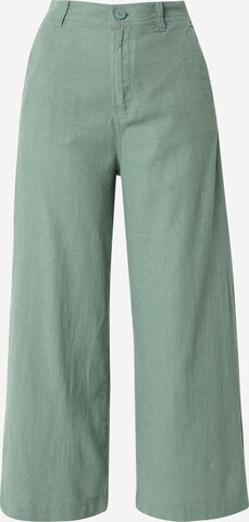 Wide Leg Pantalon QS en vert : devant