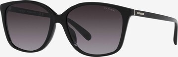 Lunettes de soleil COACH en noir : devant