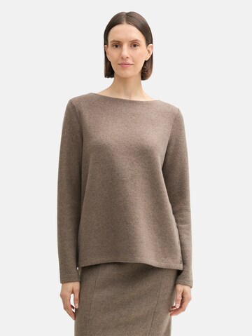 TOM TAILOR Sweatshirt in Beige: voorkant
