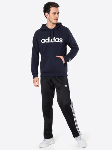 ADIDAS SPORTSWEAR Sports sweatshirt 'Essentials French Terry Linear Logo' in Blue
