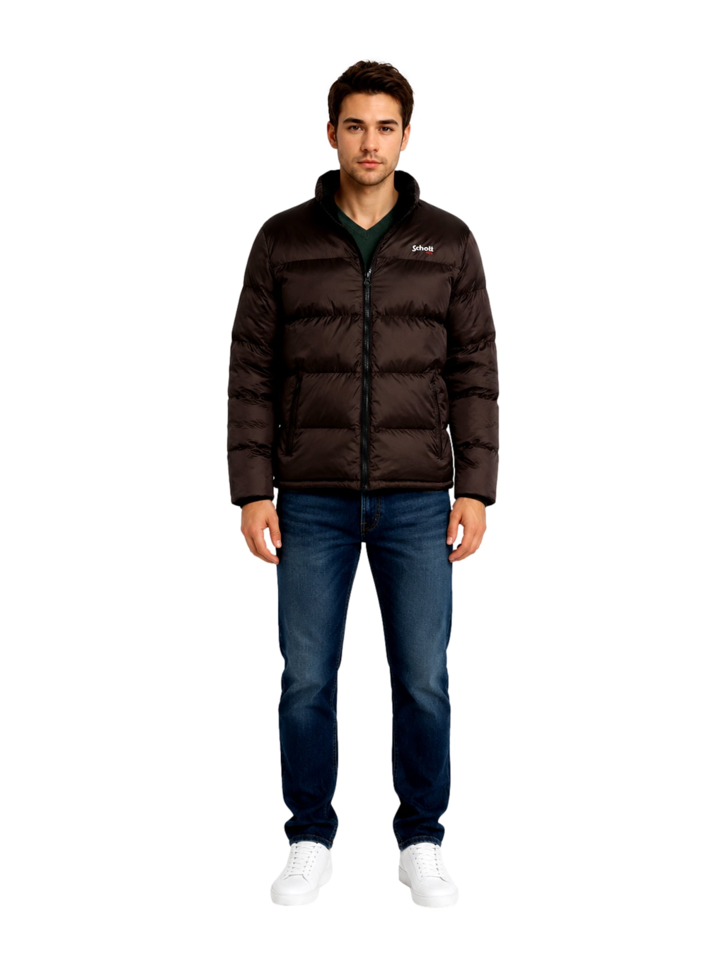Schott NYC Winter jacket 'IDAHO' in Brown