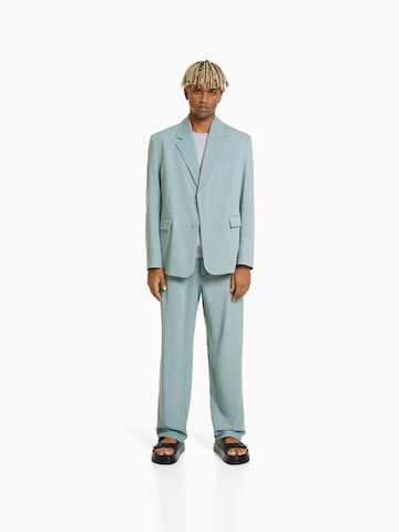 Bershka Regular fit Suit Jacket in Blue