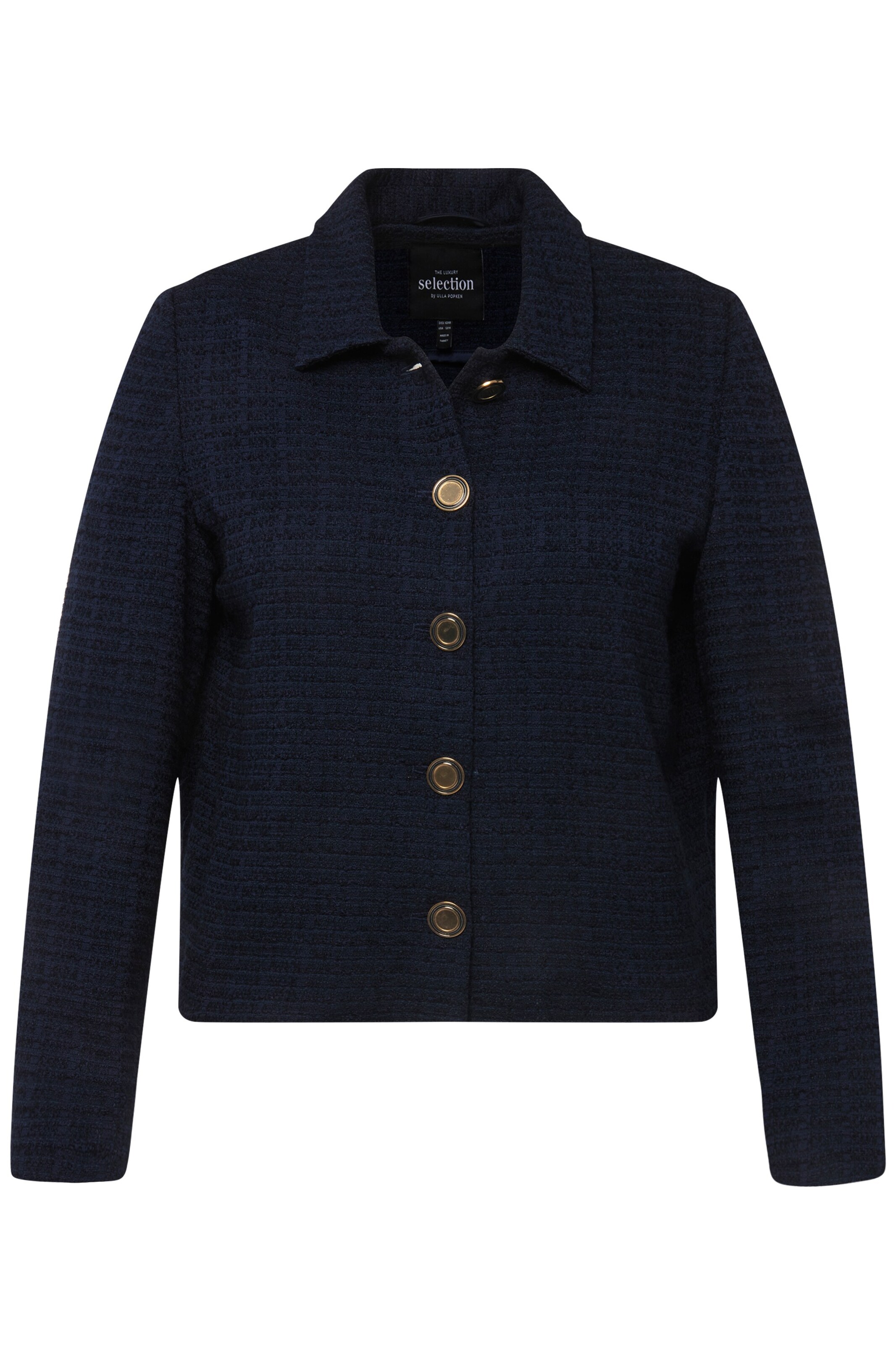 Ulla Popken Übergangsjacke in Blau: Vorderseite