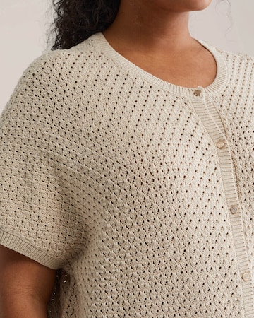 WE Fashion Плетена жилетка в бежово