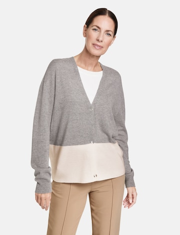 GERRY WEBER Knit cardigan in Grey: front