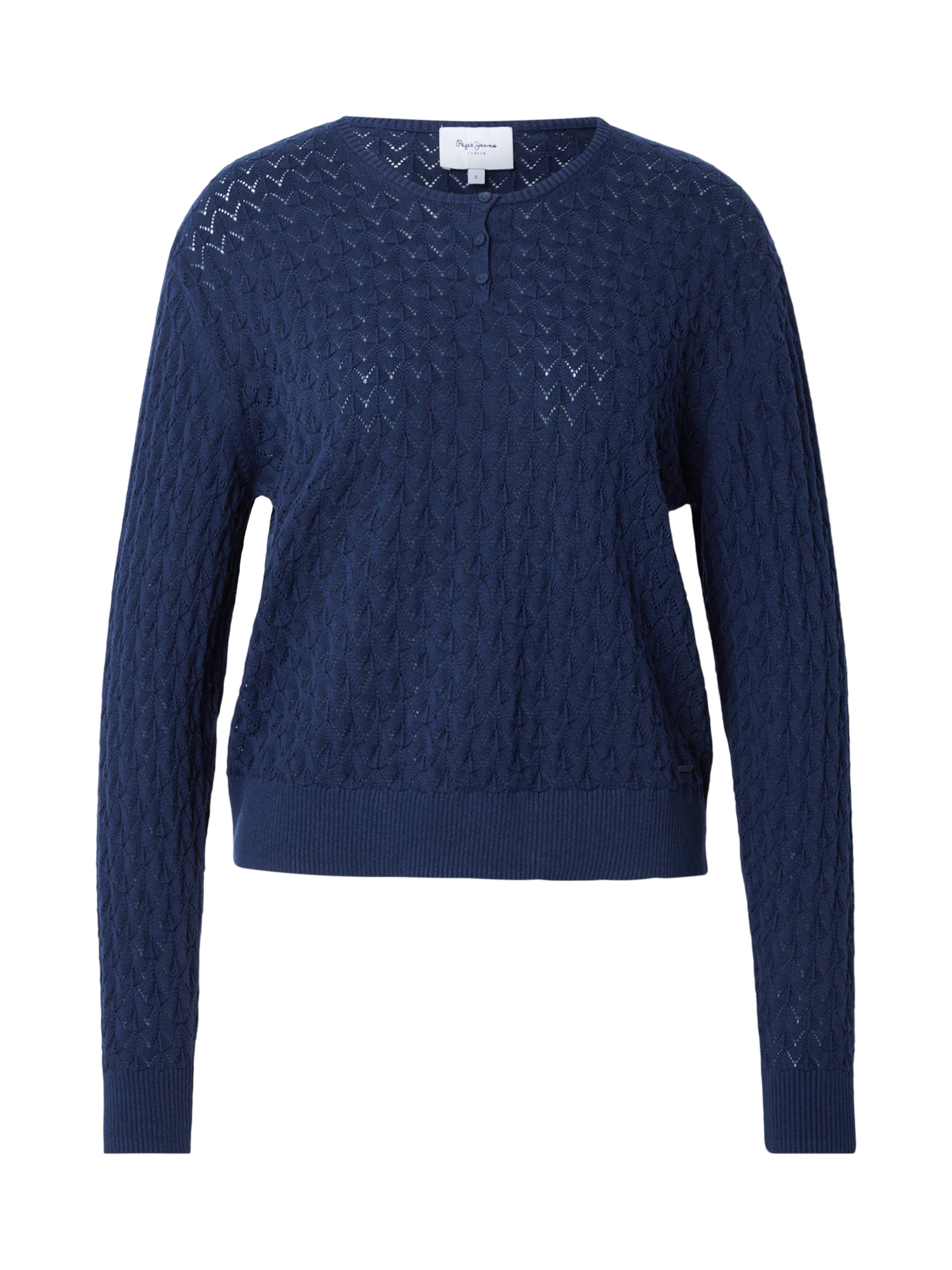 Pepe Jeans Pull-over en bleu marine, Vue avec produit