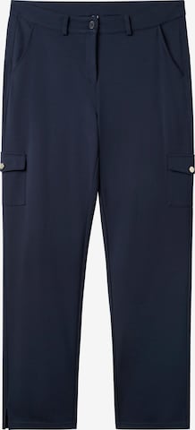 SHEEGO Regular Cargo Pants in Blue: front