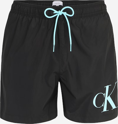 Calvin Klein Swimwear Zwemshorts in de kleur Mintgroen / Zwart, Productweergave