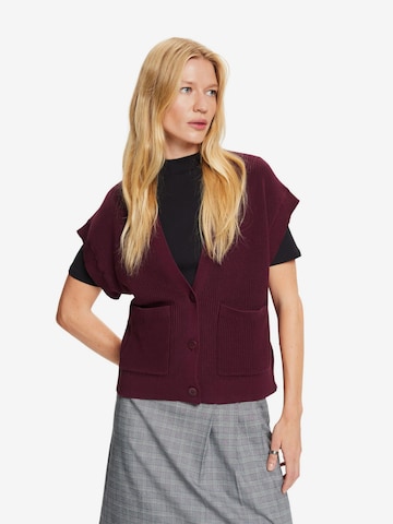 ESPRIT Gebreid vest in Lila