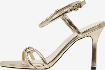 ONLY Sandalen met riem 'Alyx' in Goud: voorkant