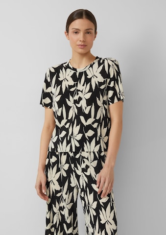 T-shirt s.Oliver en noir : devant