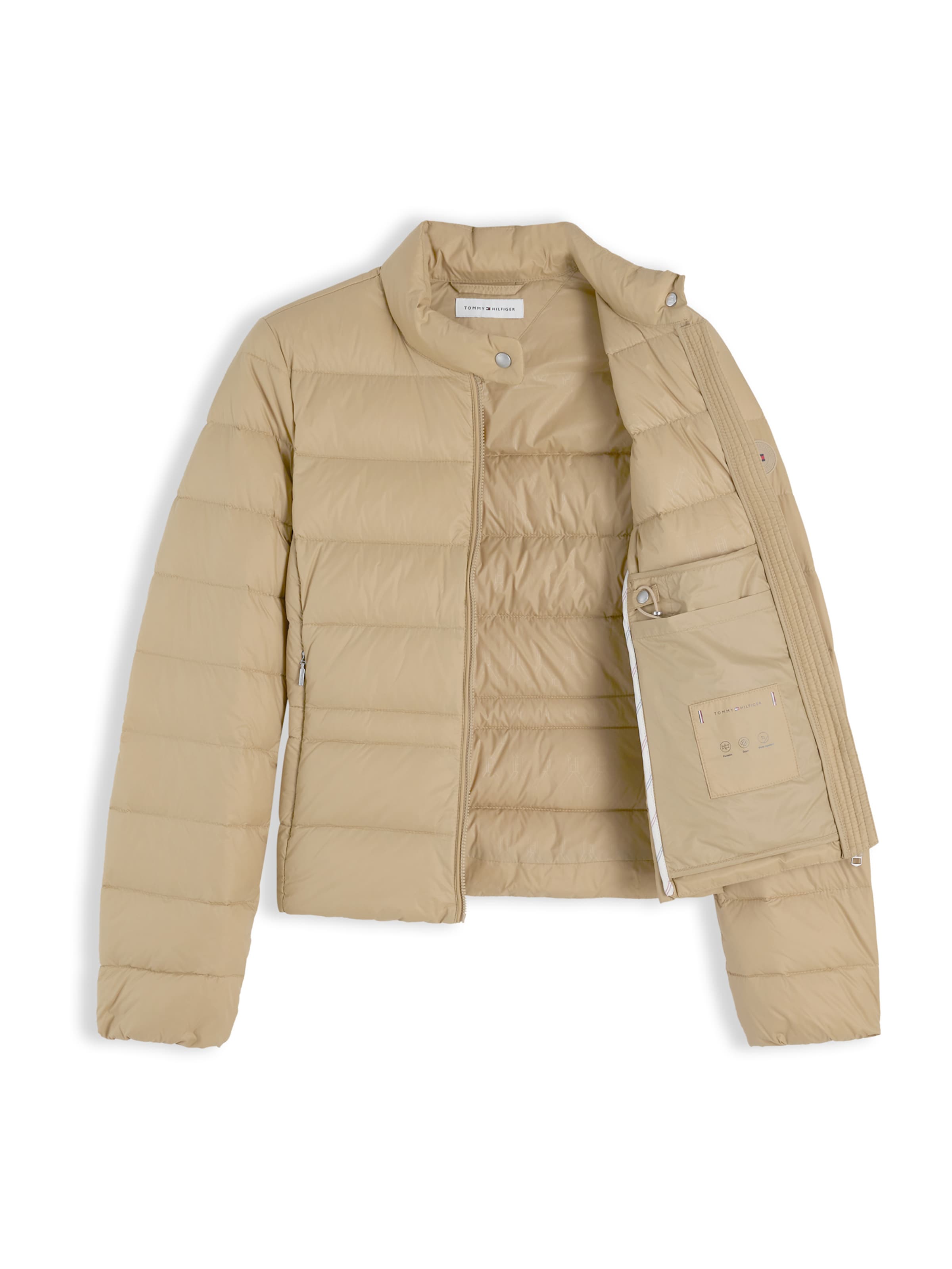 TOMMY HILFIGER Демисезонная куртка в Бежевый: спереди