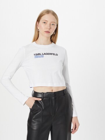 KARL LAGERFELD JEANS - Camisa em branco: frente