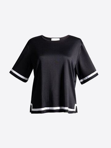 Maglietta 'Echo' di 4TAILORS in nero: frontale