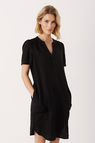 Robe 'Aminase' Part Two en noir : devant