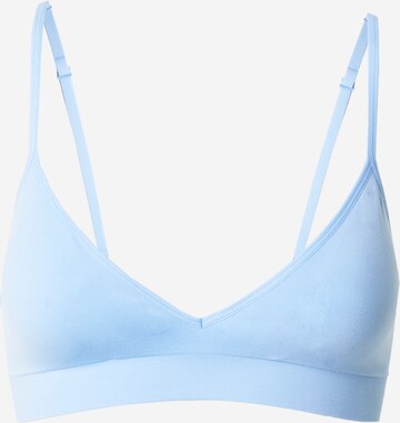 Lindex Triangle Bra in Blue: front