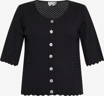 Usha Knit Cardigan in Black: front