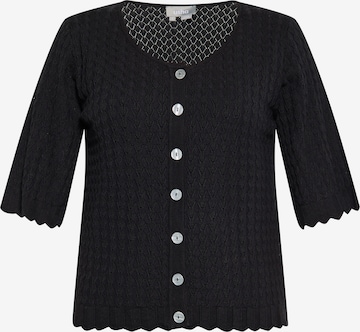 Usha Knit Cardigan in Black: front