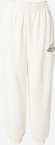 Pantalon de sport ADIDAS SPORTSWEAR en blanc : devant