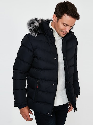 Buratti Winter Coat in Blue: front