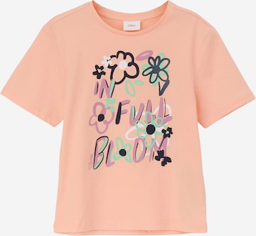 T-Shirt s.Oliver en orange : devant